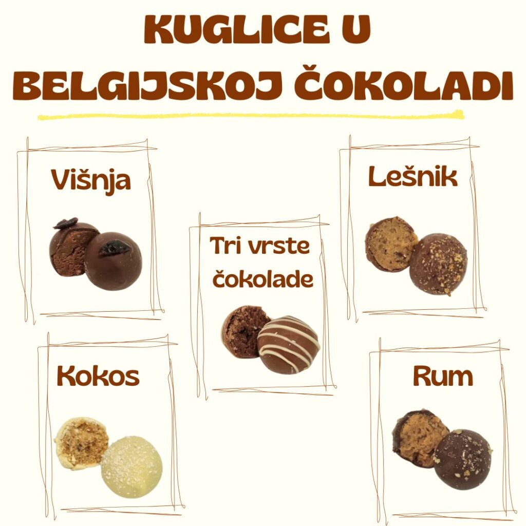 Kuglice u belgijskoj čokoladi