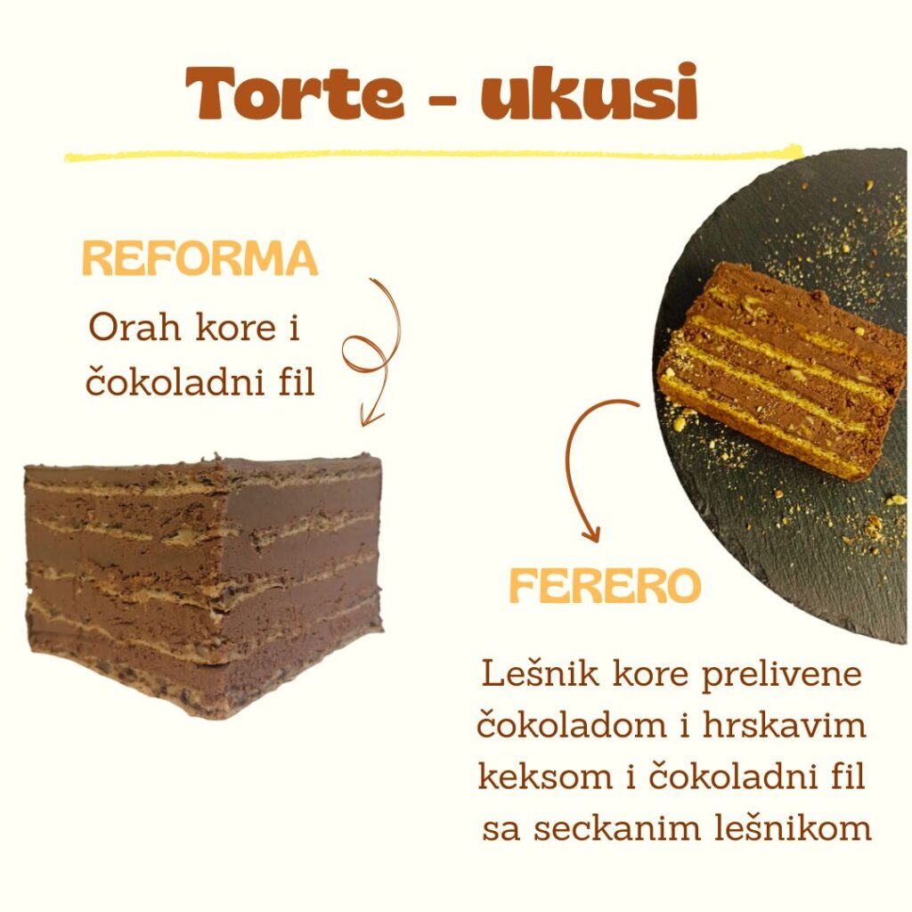 Torte - ukusi