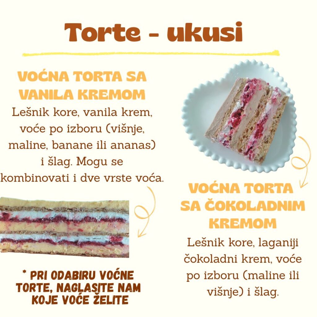 Torte - ukusi